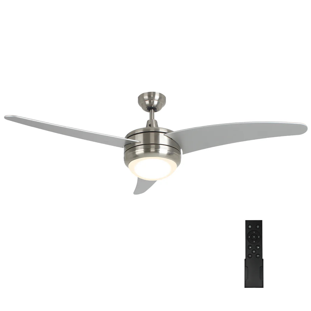 50” CLEANLIFE® 24VDC Integrated LED Ceiling Fan, Curved Blades, 3-Blade, 3000K