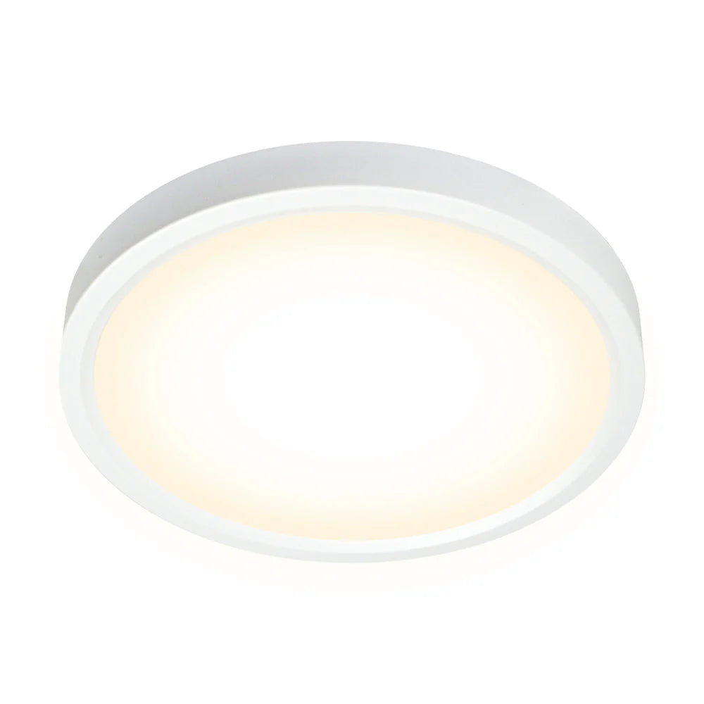 7" CLEANLIFE® 48-51V DC Edgelit LED Round Panel, 3000K
