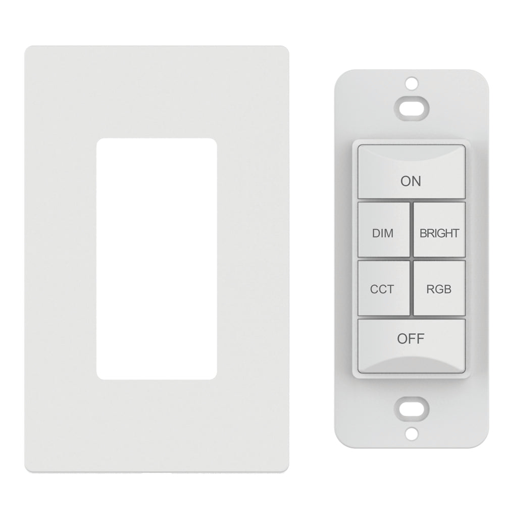 6-Button Kinetic RGB+Tunable White Switch (Wall Plate Included)