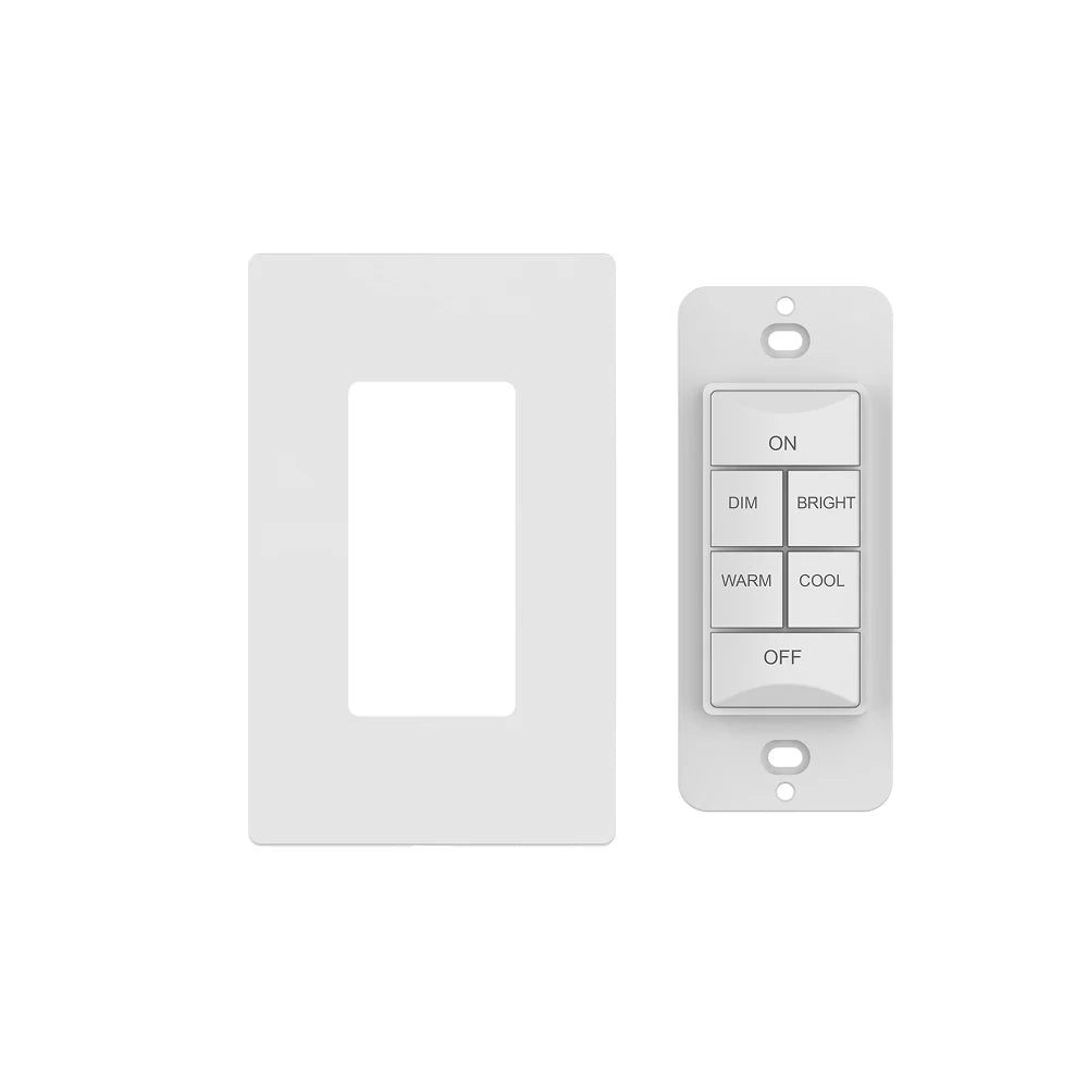 6-Button Tunable White Kinetic Dimmer Switch (Wall Plate Included)