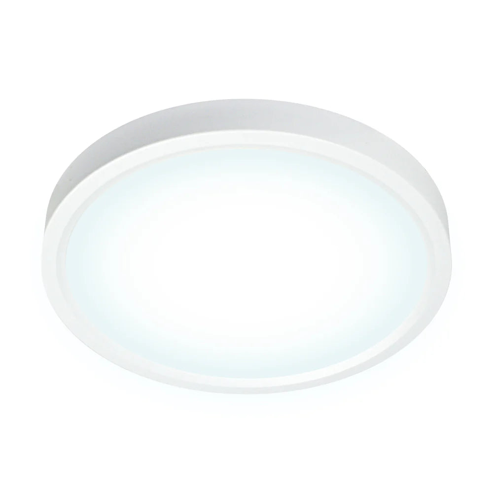7" CLEANLIFE® 48-51V DC Edgelit LED Round Panel, 4000K