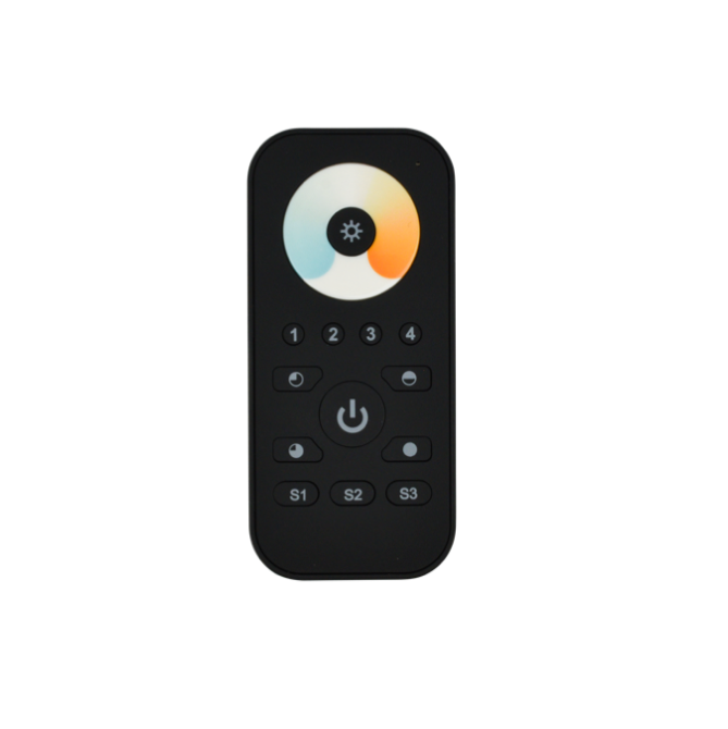 CCT Tunable RF Remote Black with Tunable Wheel