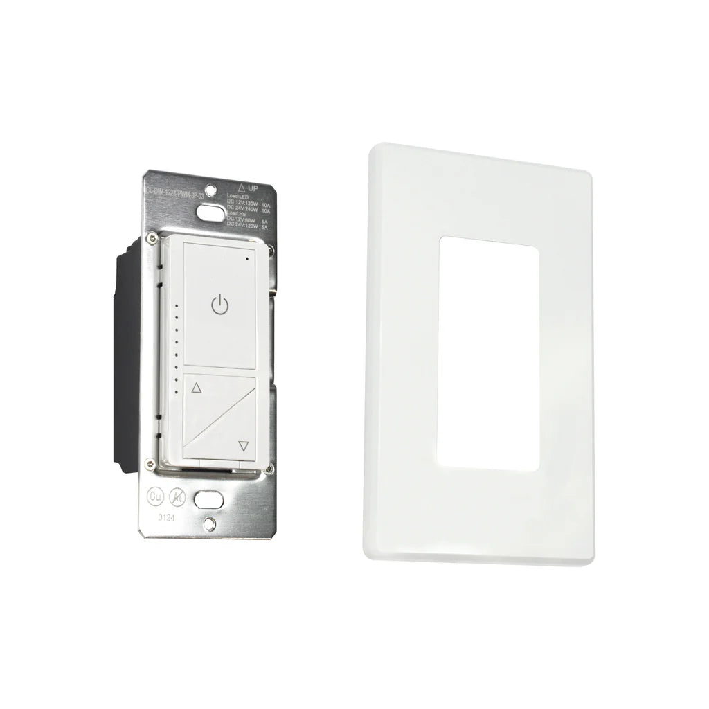 CLEANLIFE® 12-60V PWM Wired Dimmer Switch (Wall Plate Included)