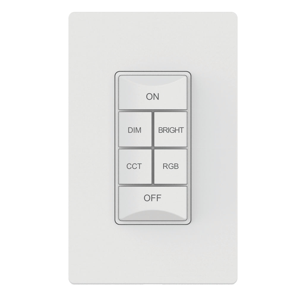 6-Button Kinetic RGB+Tunable White Switch  (Wall Plate Included)