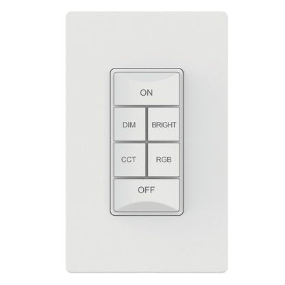 6-Button Kinetic RGB+Tunable White Switch  (Wall Plate Included)