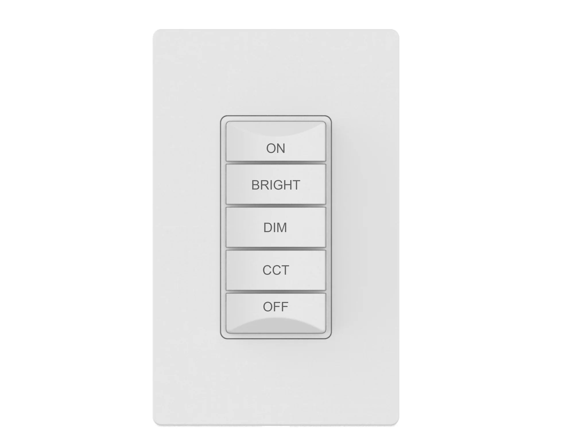 5-Button Kinetic Tunable White Dimmer Switch (Wall Plate Included)